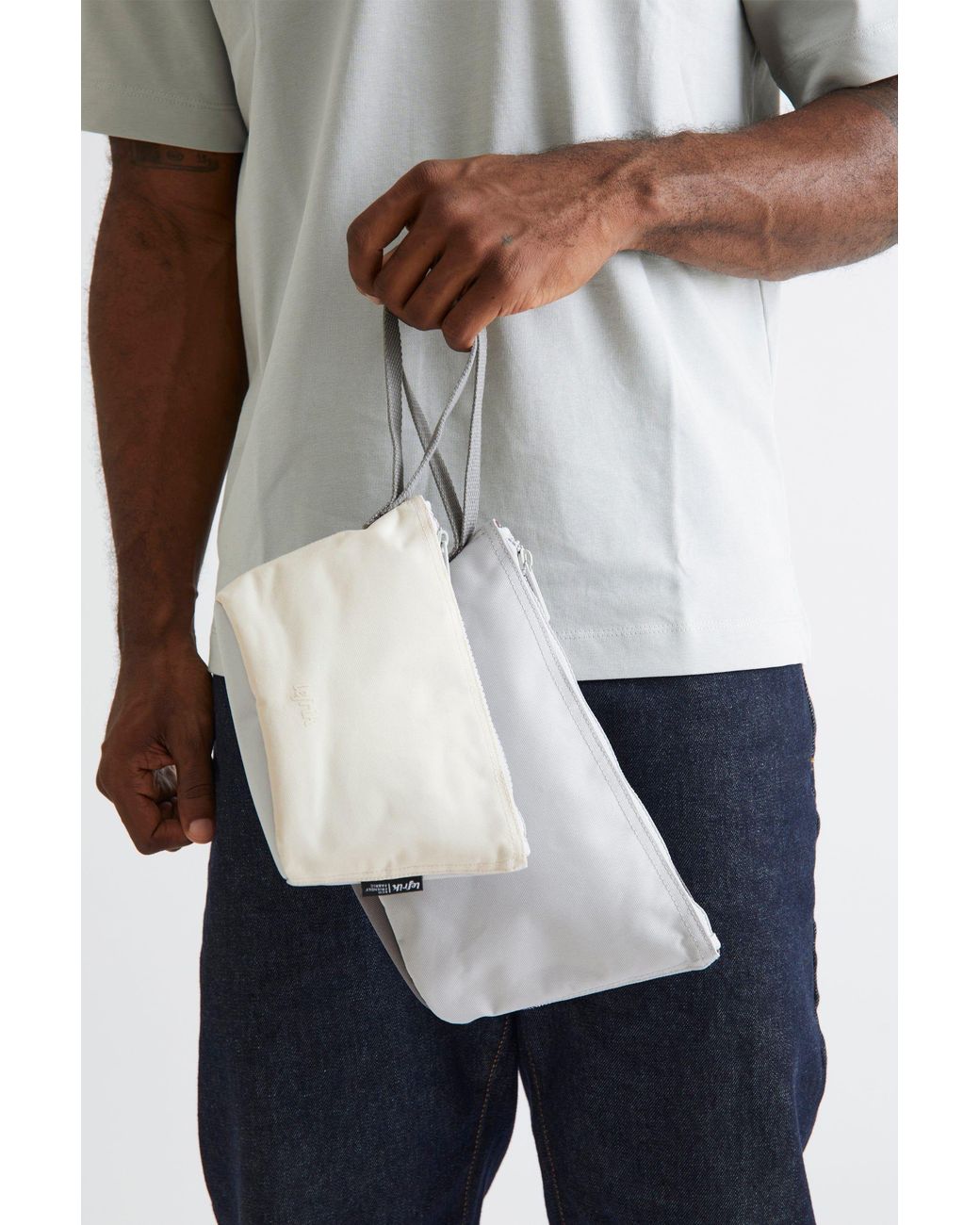Lefrik White Zoid Case Bag M Concrete Block