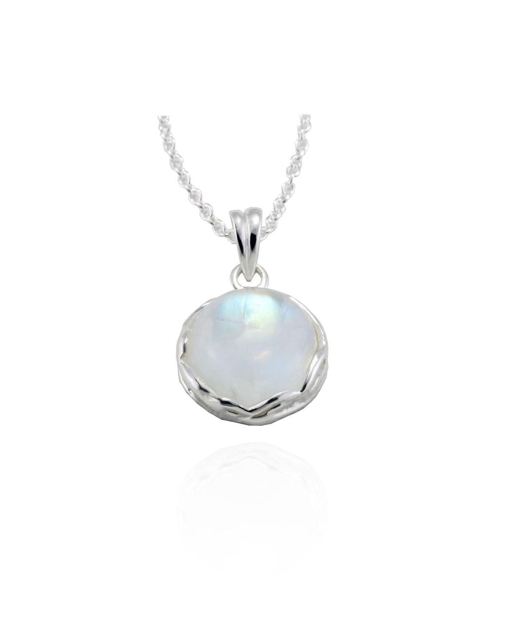 Isla Silver Metallic Moonstone Pendant