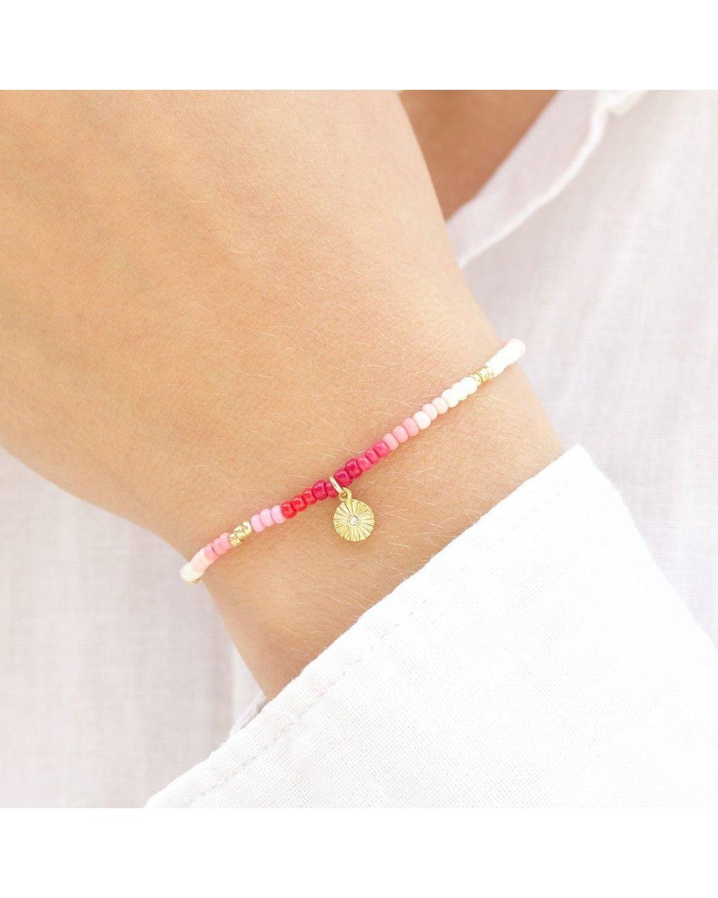 With Love Darling Metallic Innovation Beaded Bracelet