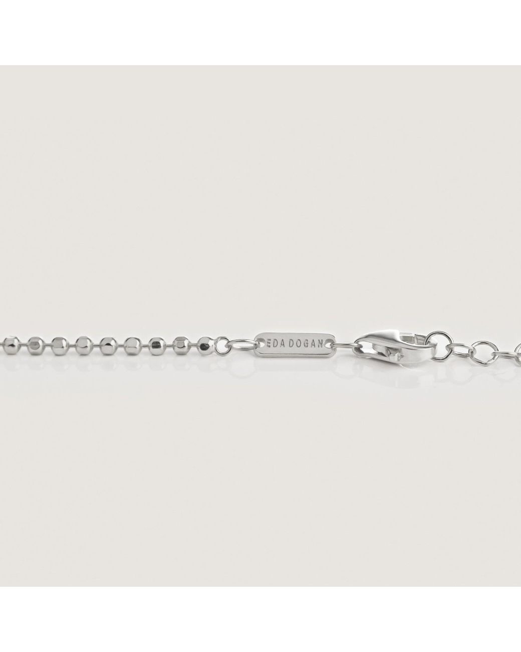 BY EDA DOGAN Metallic Bold Ball Chain Necklace