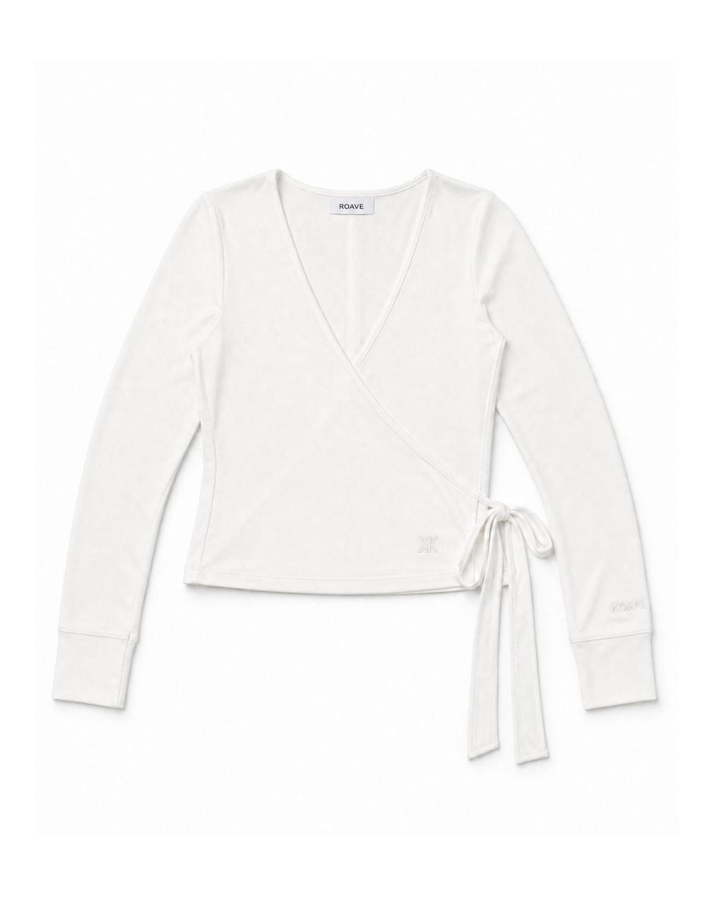 ROAV White Bex Wrap Ballet Top