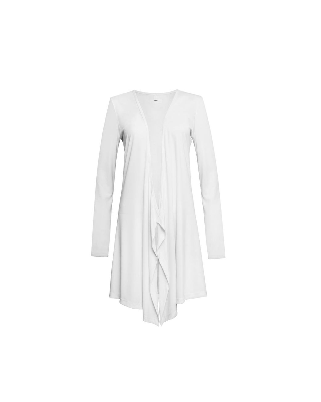 Audrey Vallens White Avlw Rib Kimono Cardigan