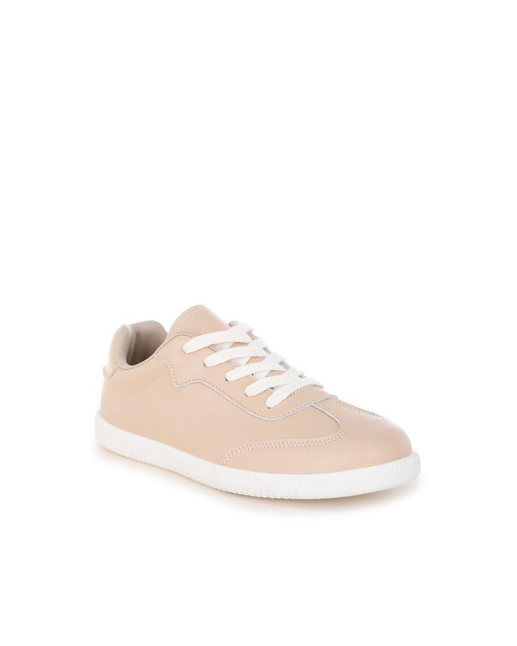 Rag & Co Pink Bostonia Real Leather Casual Sneakers