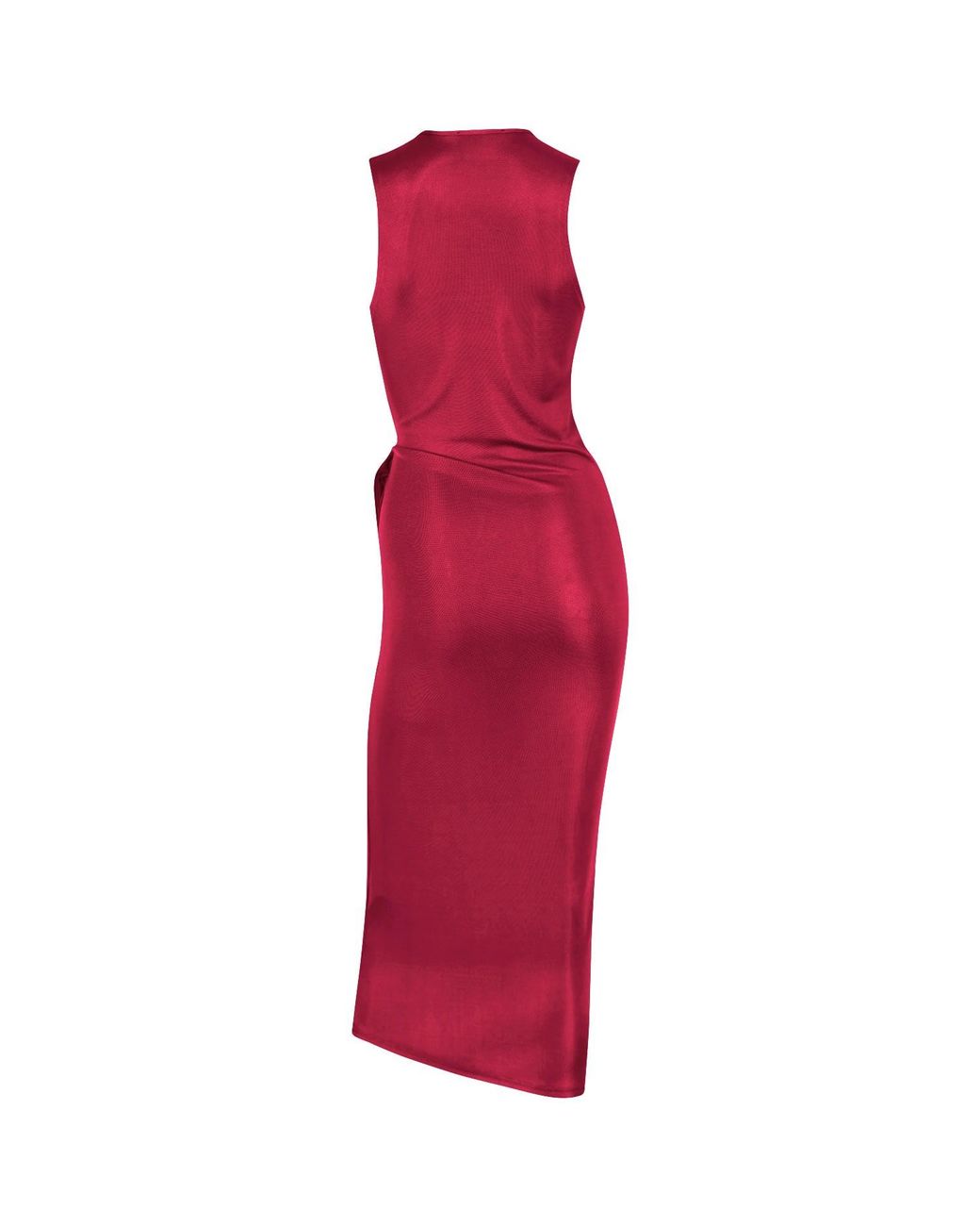 Me & Thee Red Heaven Sent Wrap Detail Dress