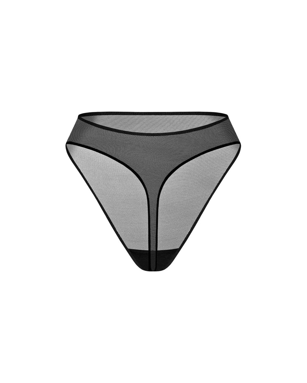 Zhilyova Gray Ocean High-Waisted Thong