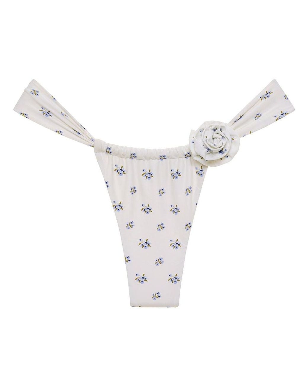 Montce White Heidi Floral Sandra Bikini Bottom