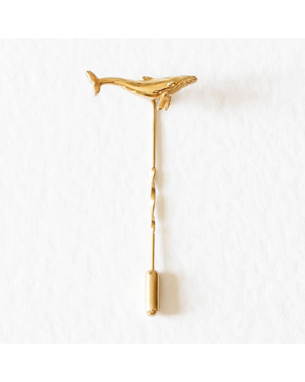 Lee Renee Metallic Whale Tie Pin – Twist Tie Pin – for men