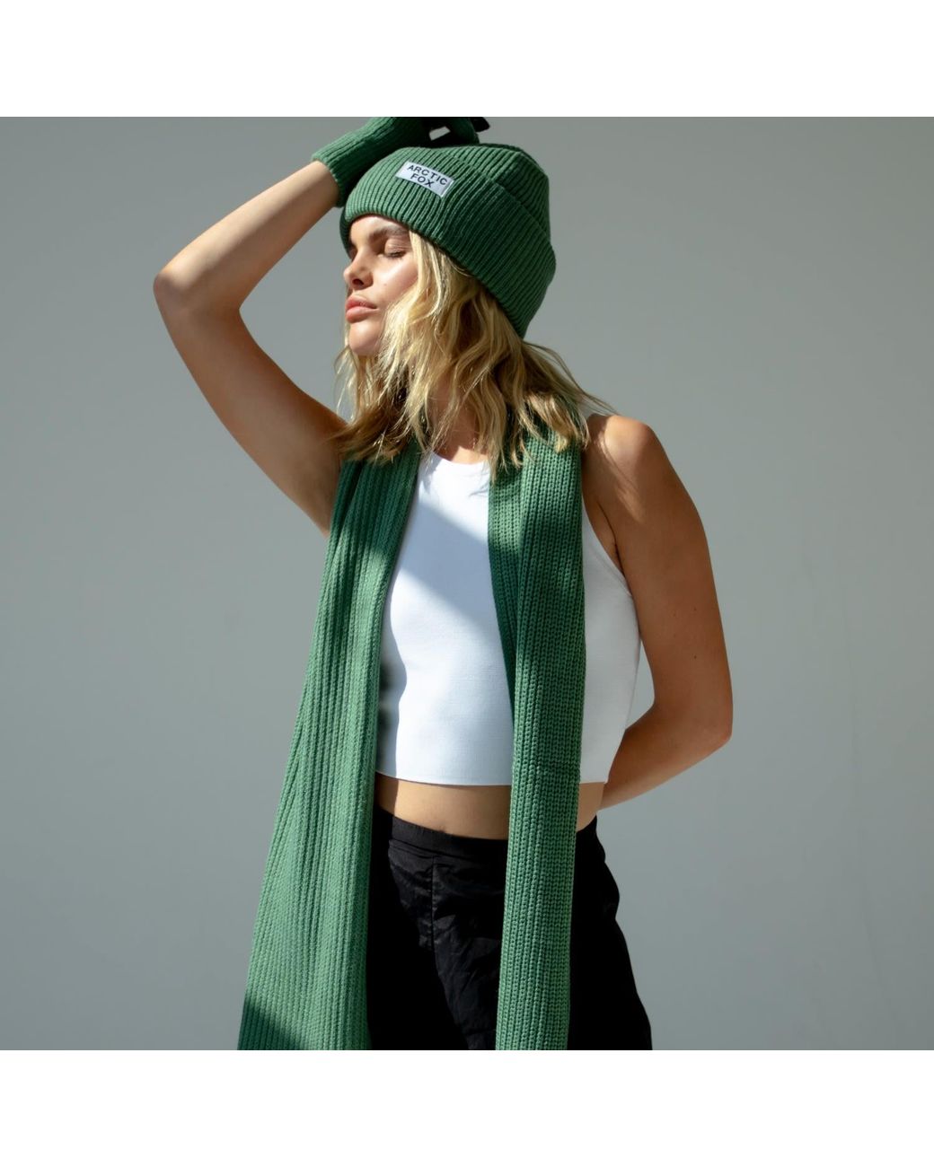 Arctic Fox & Co. Green Recycled Bottle Scarf