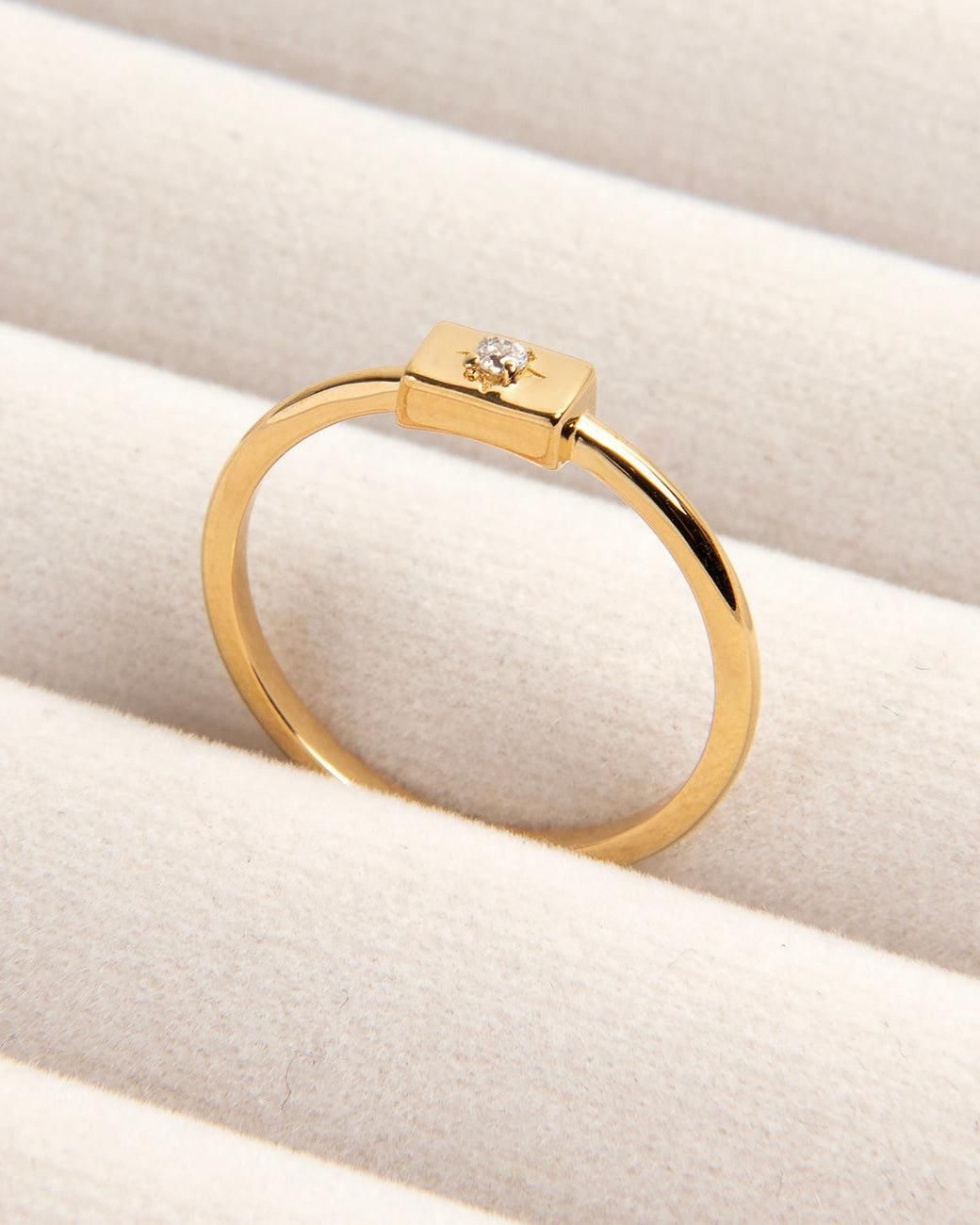 Belinda Jewelz White North Star Gemstone Ring
