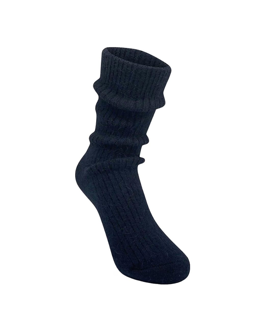 HIGH HEEL JUNGLE by KATHRYN EISMAN Blue Cashmere Socks