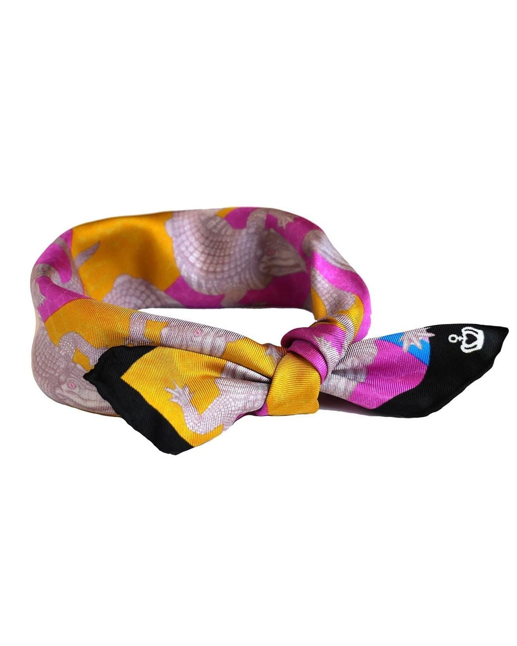 Kueen Purple Silk Scarf