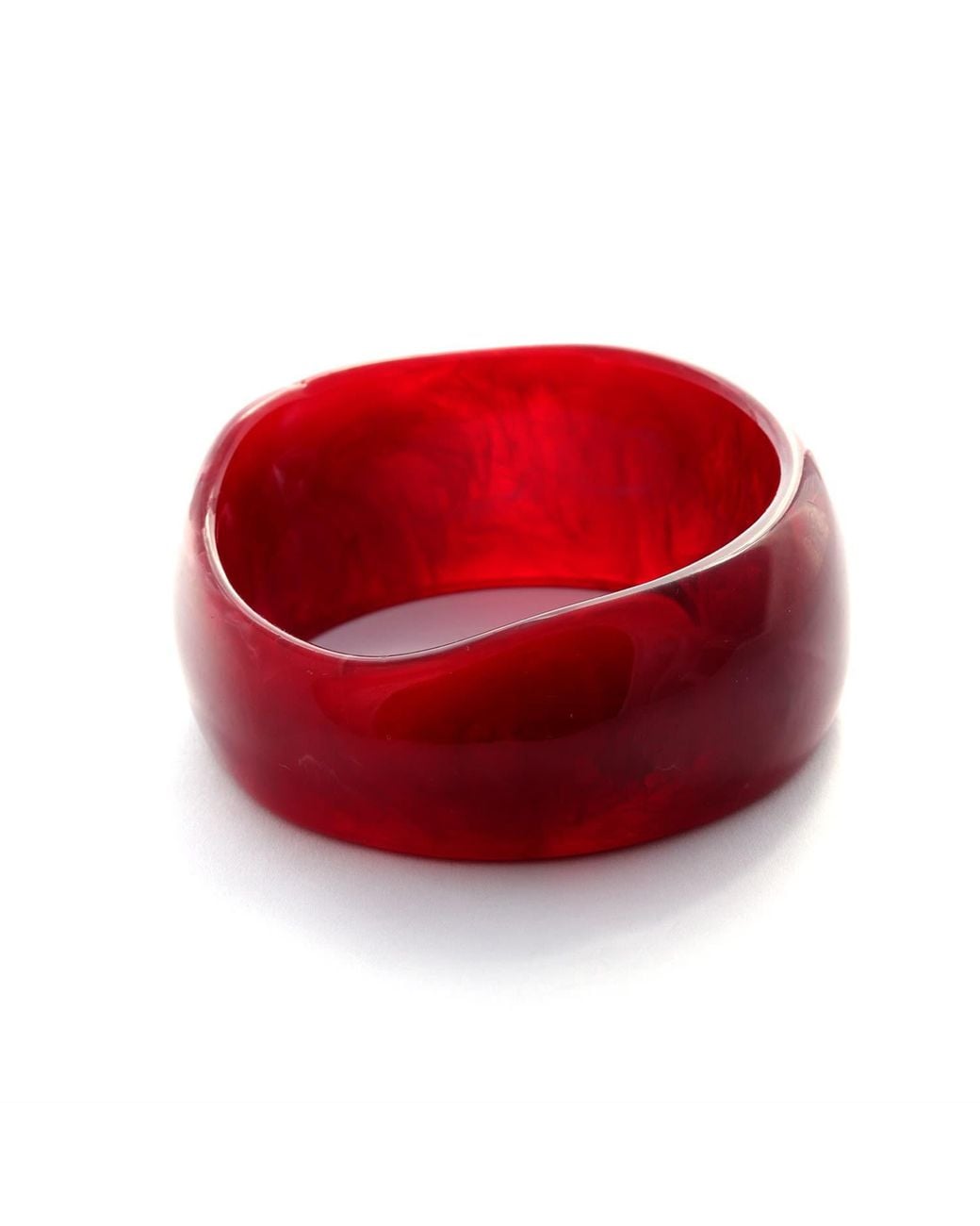 Hye Jane Jewelry Red Forma Raspberry Resin Bangle