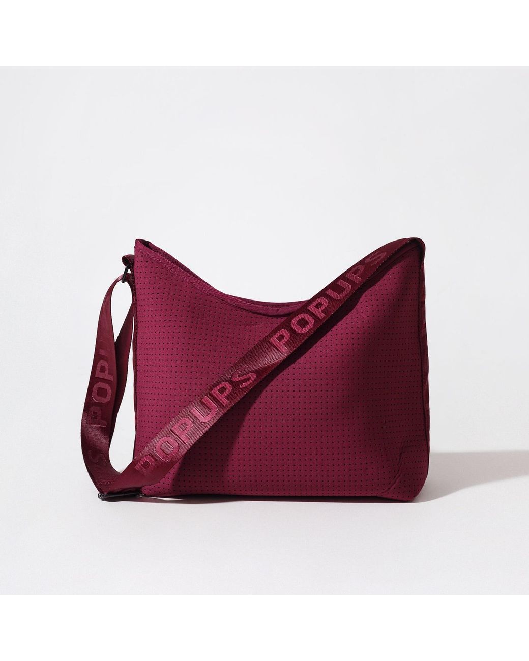 Pop Ups Brand Purple Hobo Crossbody Bag Berry
