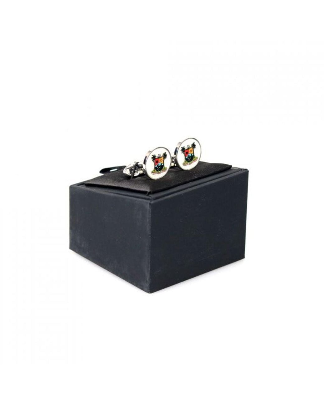 DAVID WEJ Multicolor Lagos Circle Cufflink – Multi for men