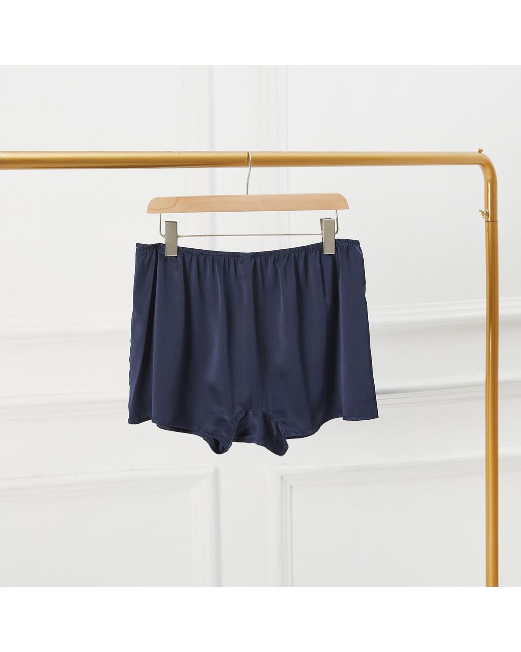 Soft Strokes Silk Blue Pure Mulberry Silk Trunks for men