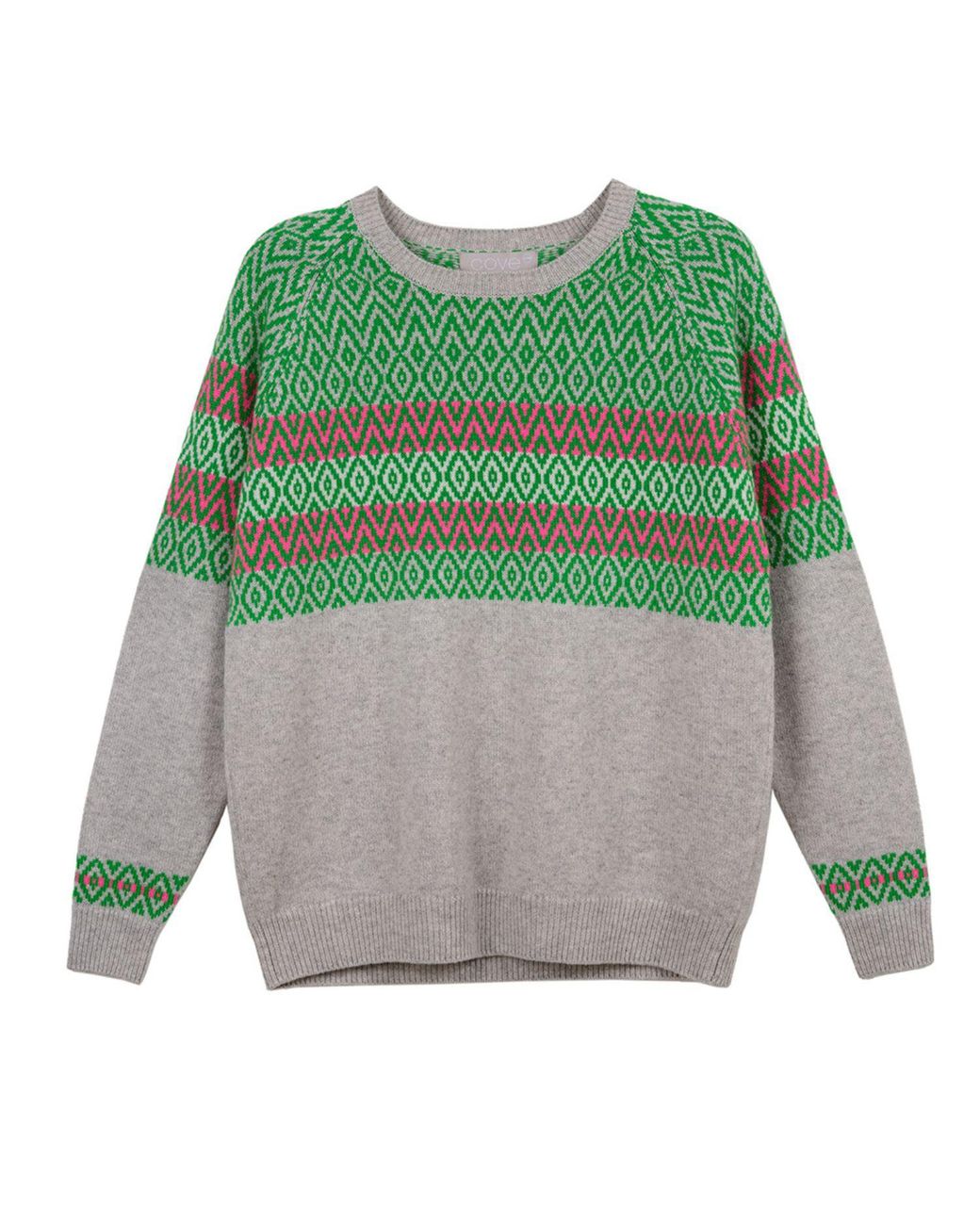Cove Green Isla Fairisle Jumper