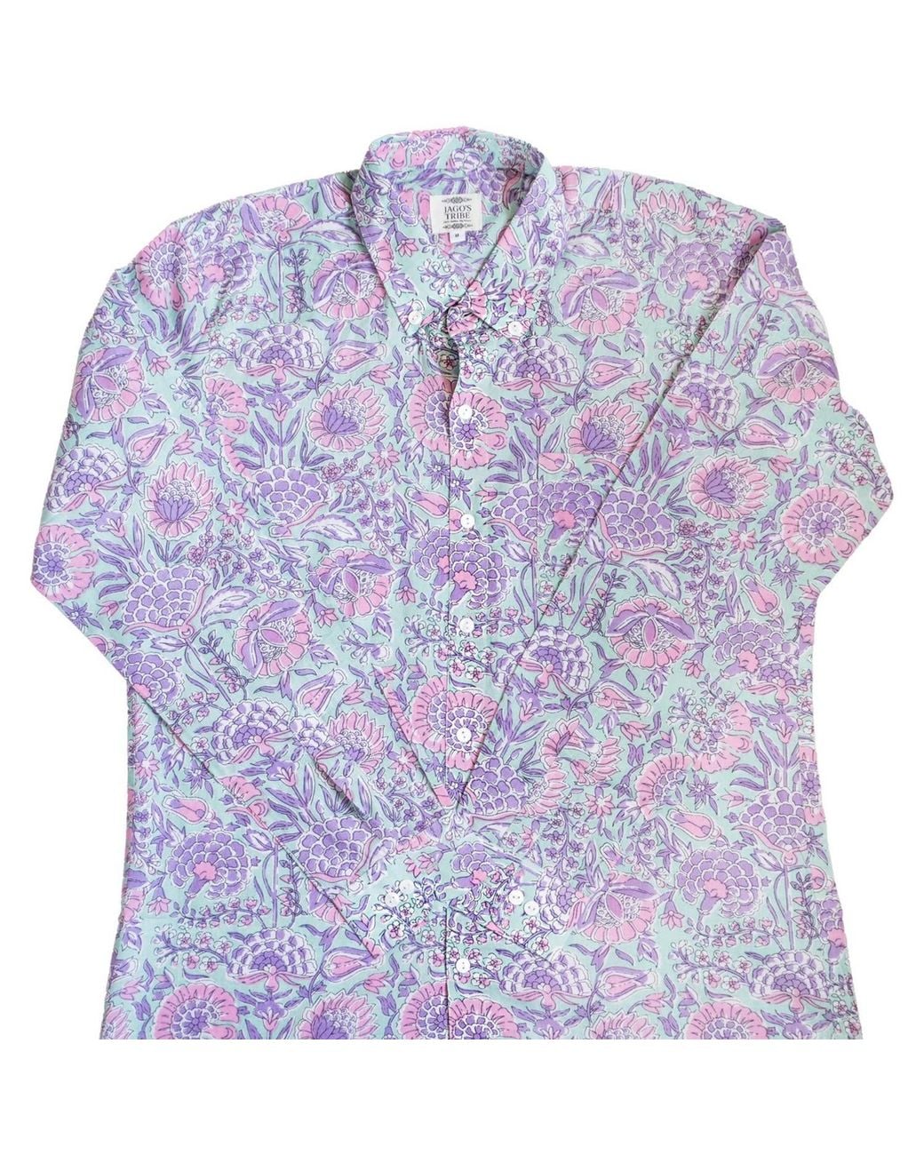 Jago's Tribe Purple Bloom Tribe Shirt for men