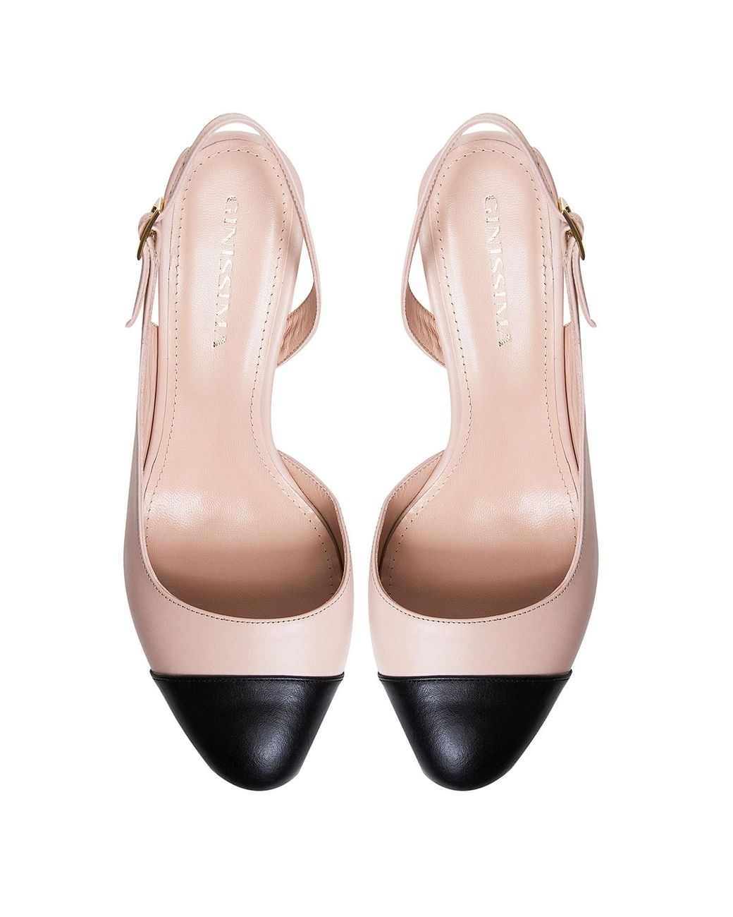 Ginissima Pink Neutrals Coco Slingback Shoes