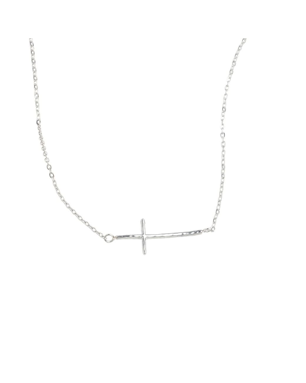 Starfish Project White Radiant Cross Necklace
