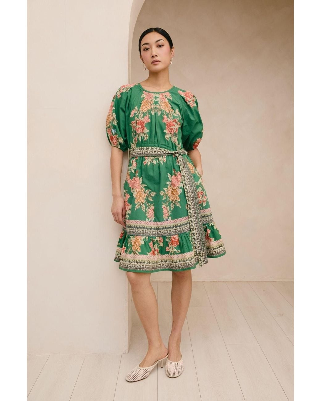 Raishma Green Petula Dress