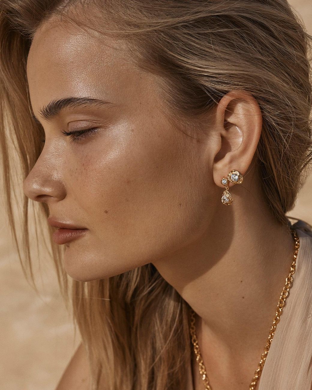 Amber Sceats Metallic Chia Earrings