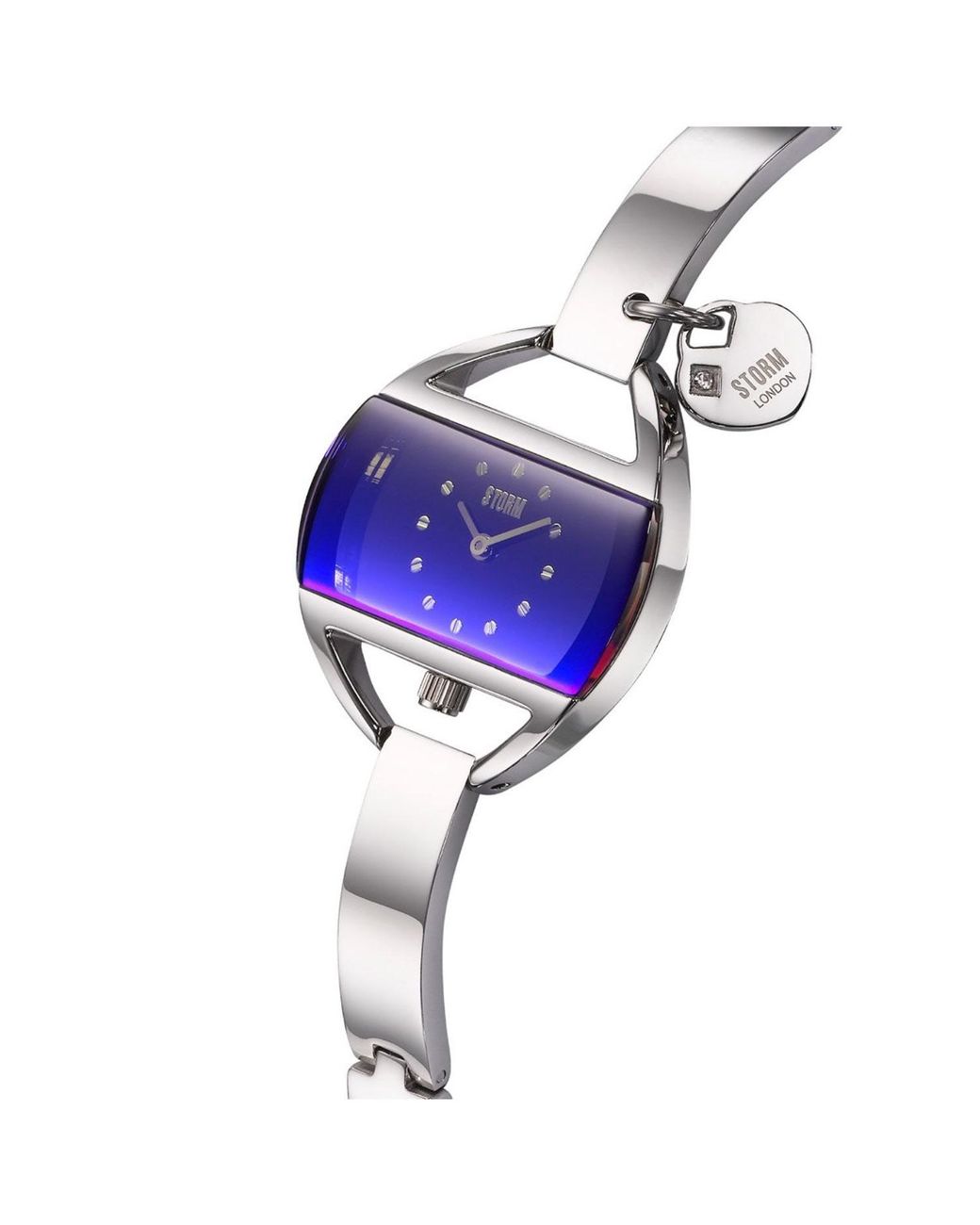 Storm Lazer Blue Charm Bracelet Watch