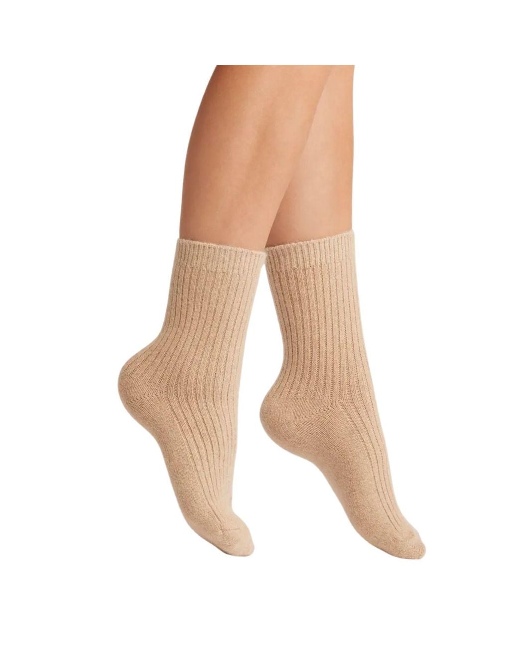 HIGH HEEL JUNGLE by KATHRYN EISMAN Brown Neutrals Cashmere Cloud Sock