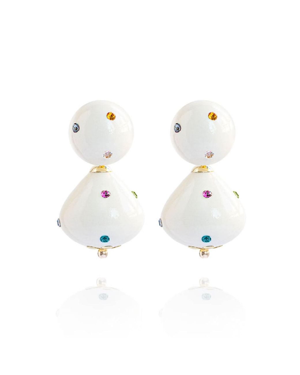 Saule Label White Nina Earrings