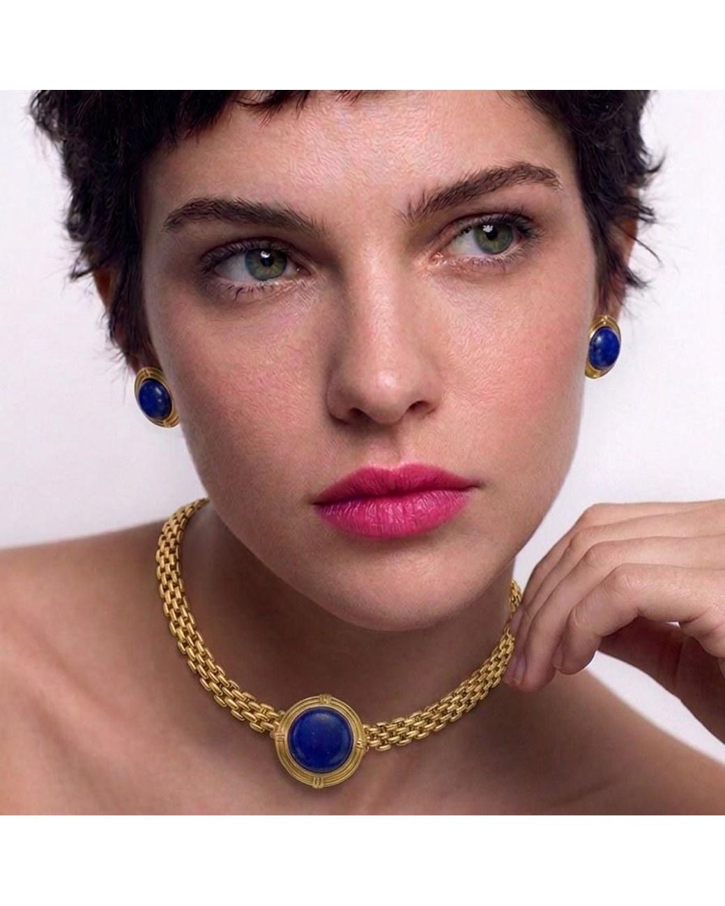 GEM BAZAAR Blue Luxe Lazuli Earrings