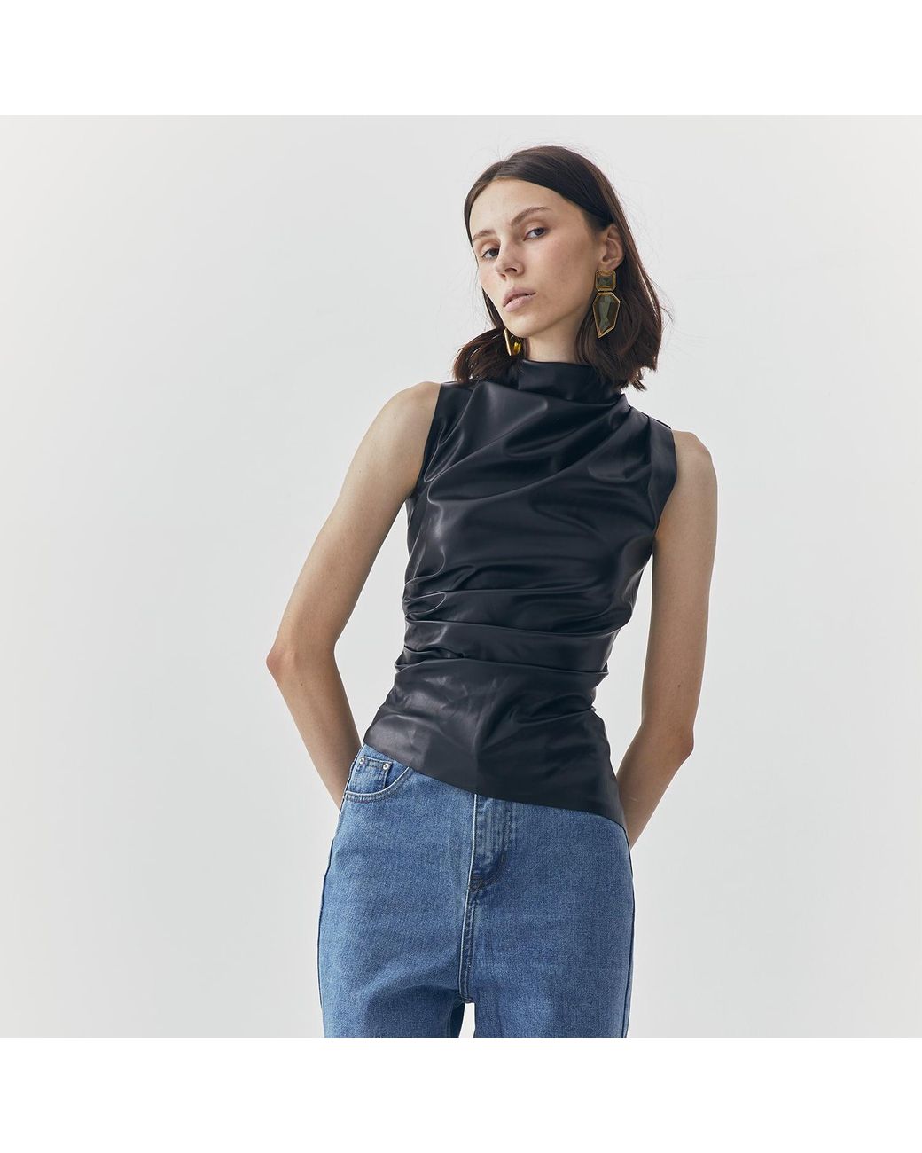 Ats the Label Black Juno Leather Tank