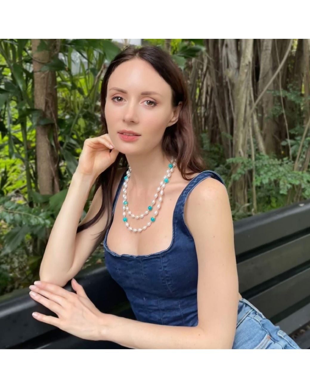 Farra Multicolor Freshwater Pearls With Amazonite Multi-Way Necklace