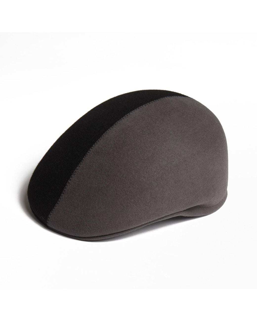 Dasmarca Hats Black Presley Two Tone Blocked Felt Cap for men