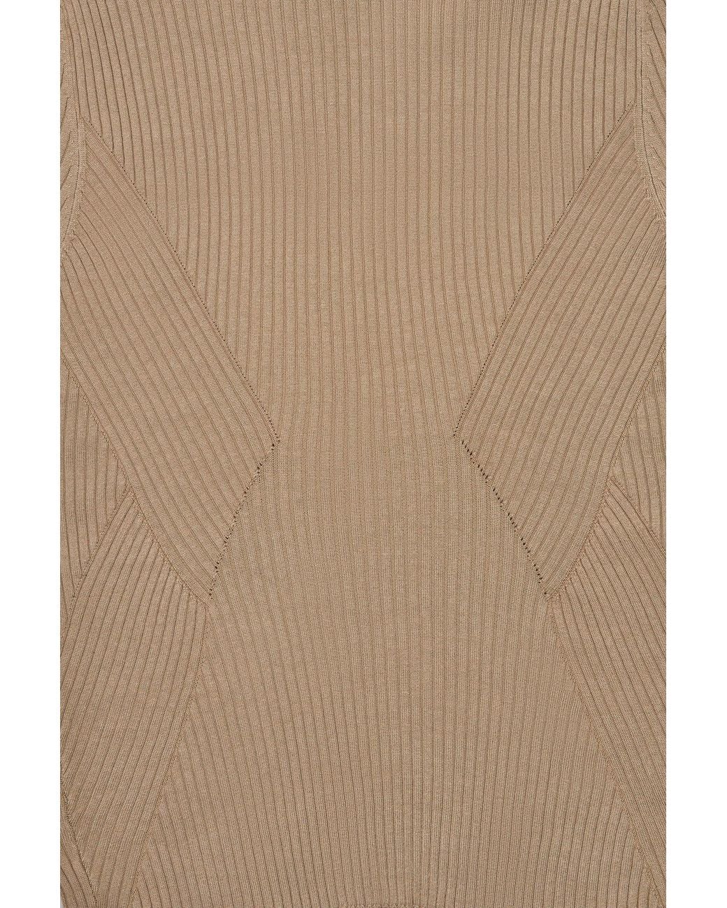 Guinea London Brown Neutrals Camel Roll Neck Sweater