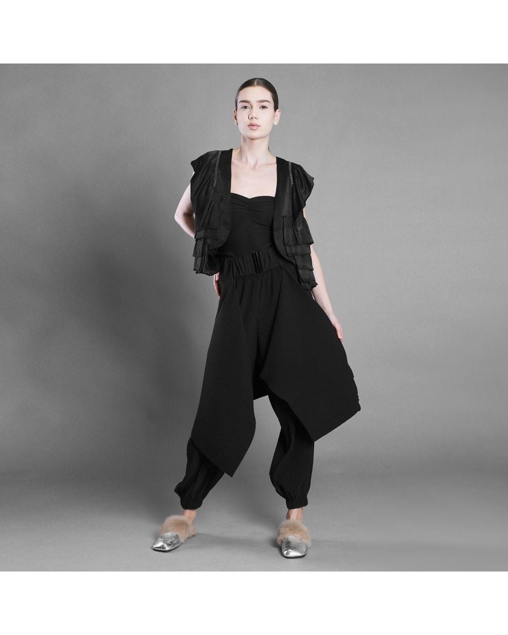 Silvia Serban Black The Heron Vest