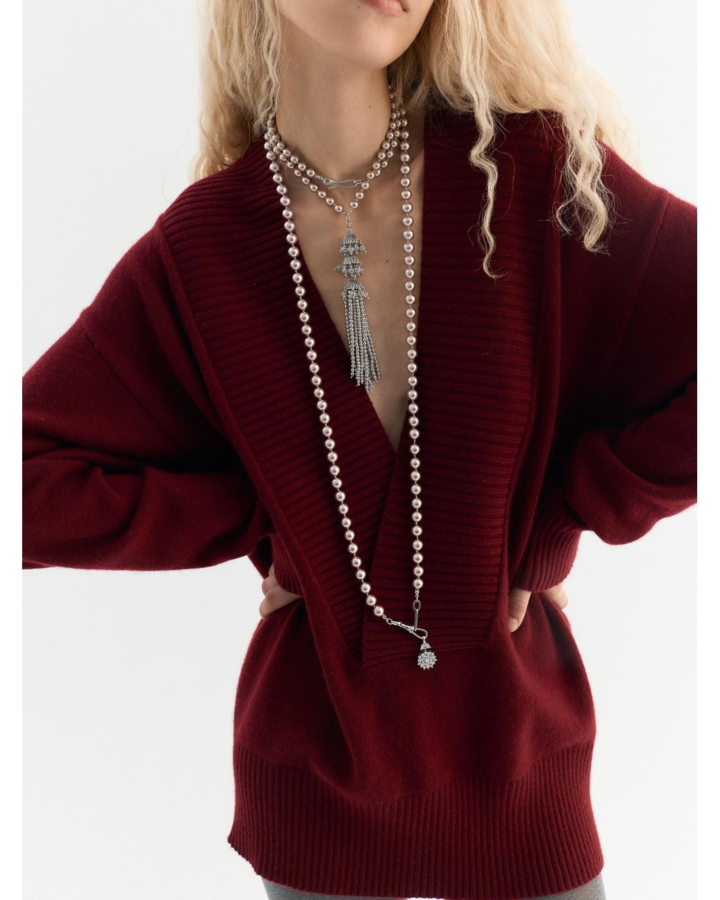 Sita Nevado White Proa Necklace