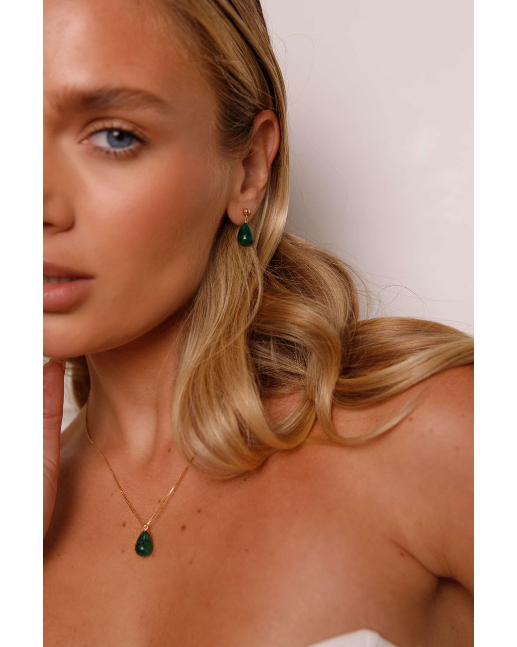 Katy Faye Green May Emerald Earrings