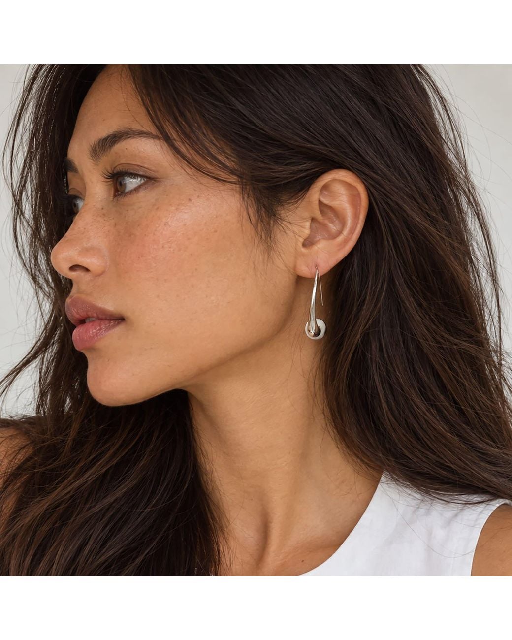 Hye Jane Jewelry Metallic Orb Threader Earrings