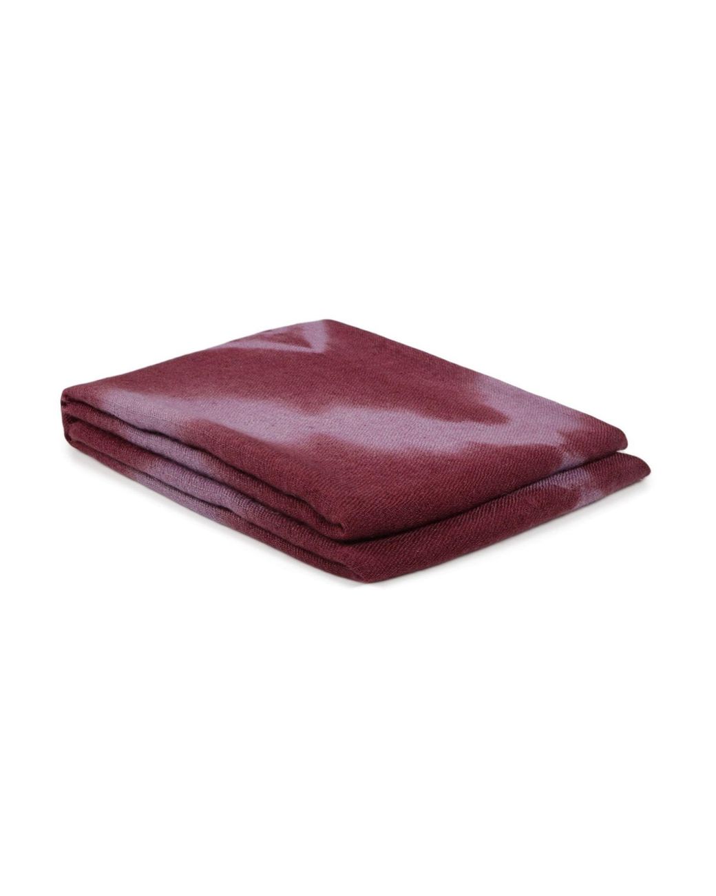 Heritagemoda Red Gi Certified Luxury Dark Burgundy Tie-Dye Cashmere Scarf – Soft Lightweight Wrap