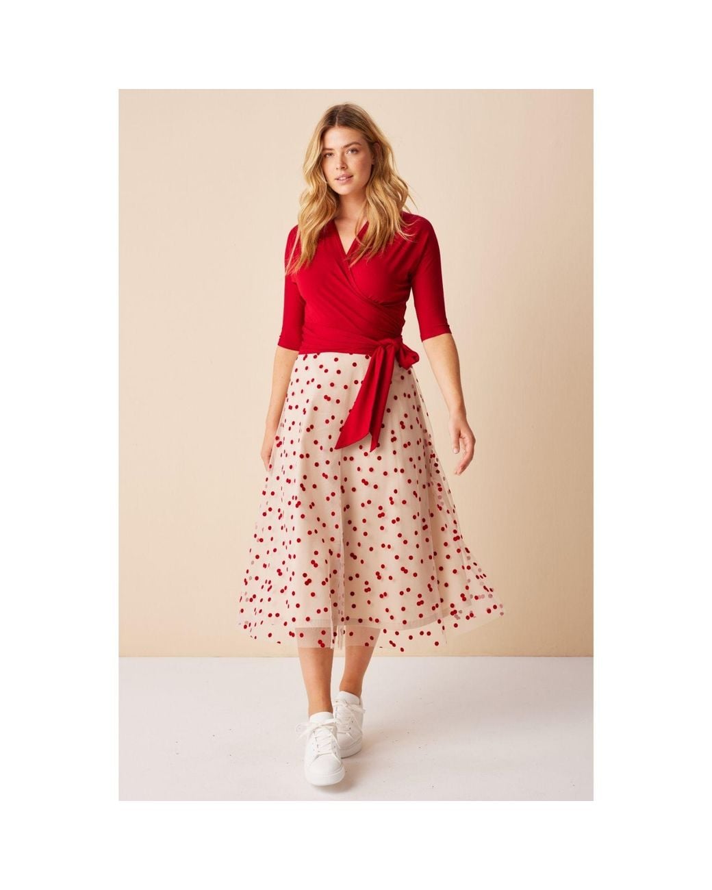 Marianna Déri Pink Tulle Skirt With Dots