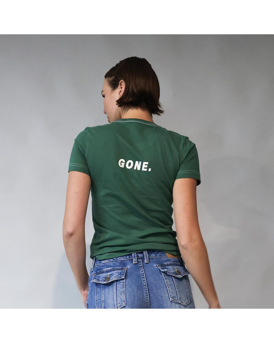 Love and Nostalgia Green Margot Going Places Tee