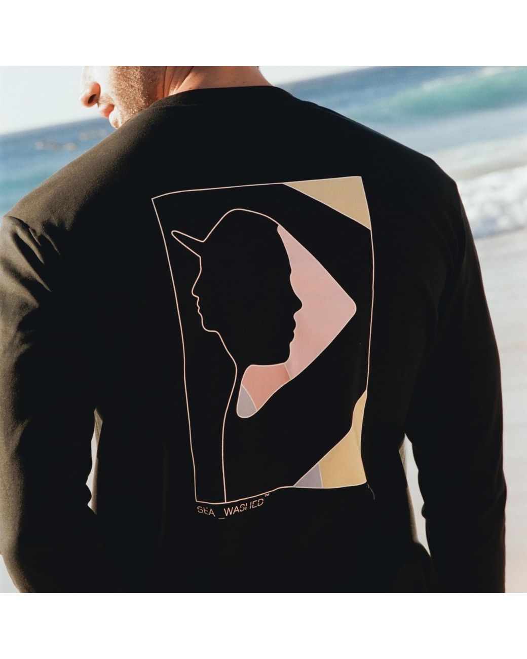 Sea_Washed Blue Sw X Tjw Classic Long Sleeve for men