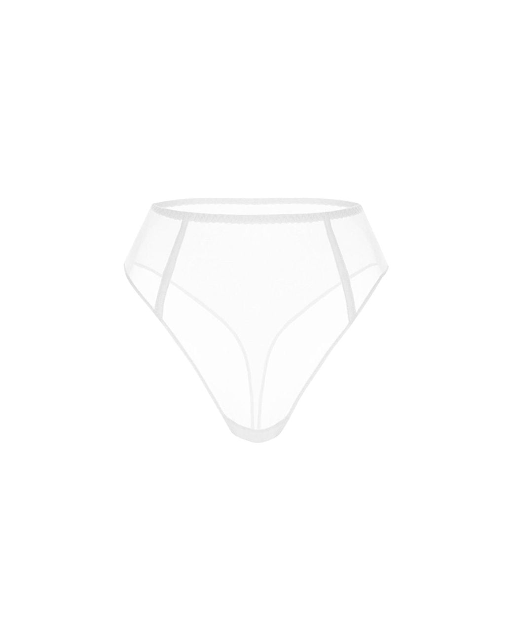 Zhilyova White Unnamed High-Waisted Thong