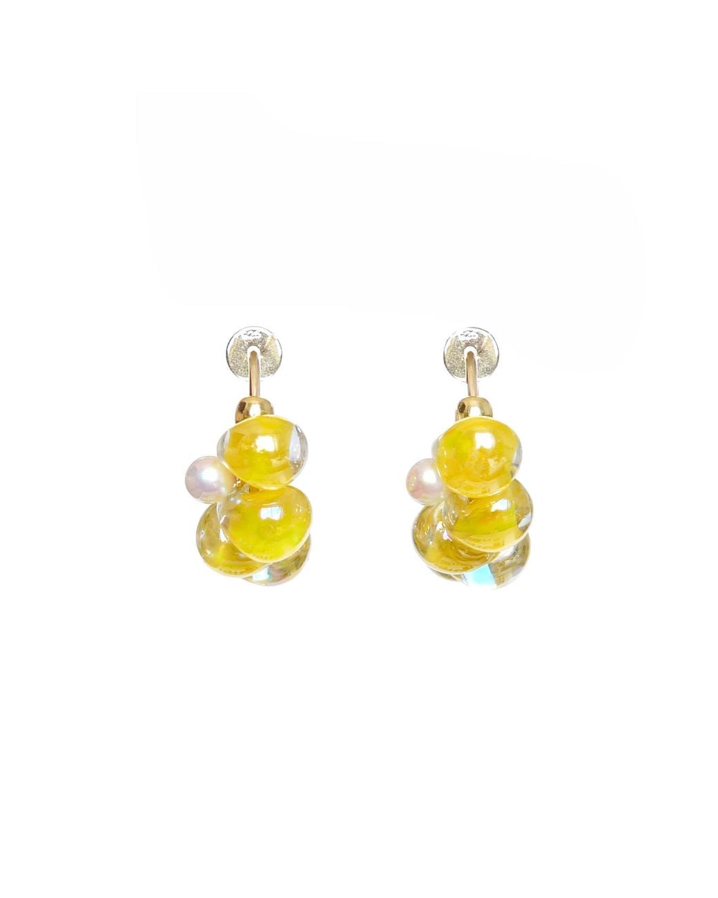 Malolo Jewelry Yellow Sea Foam Earrings Mini Lemon