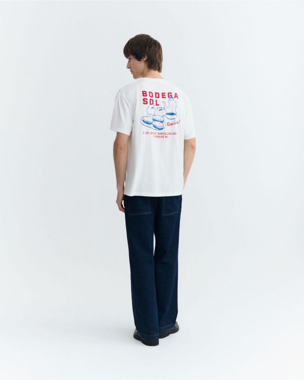 Thinking Mu White Aaron Sun Cellar T-Shirt for men