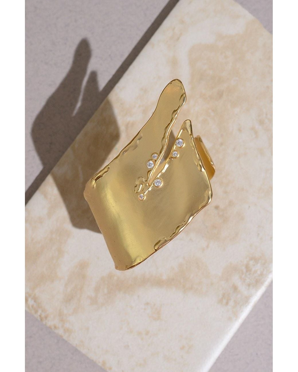 Rare Matters Jewelry Metallic Organic Cuff Bracelet
