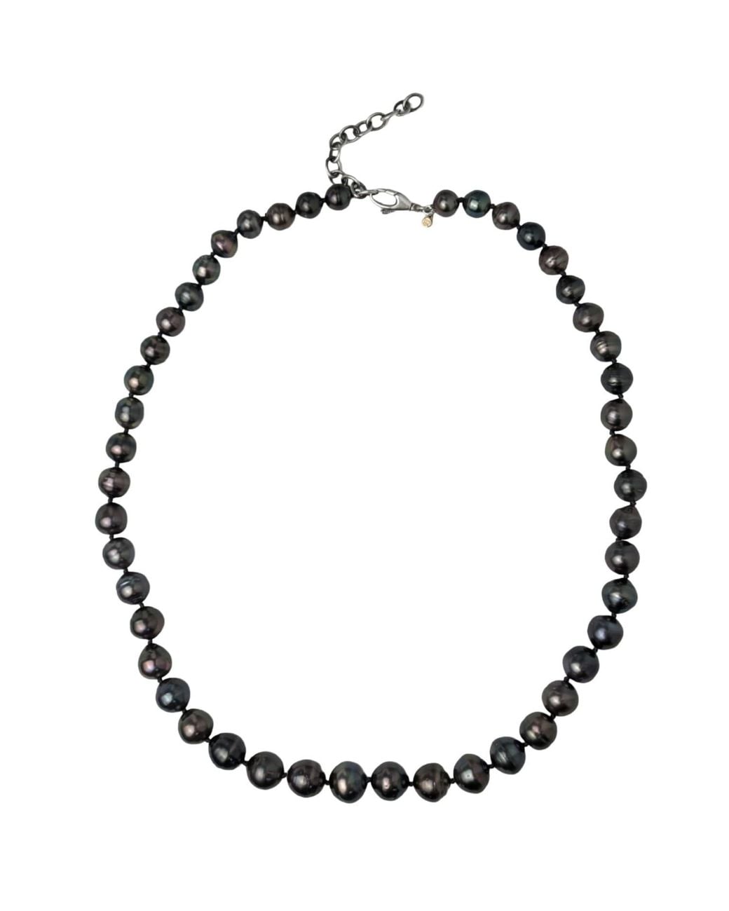Rahul's Jewels Black 20"-22"Adjustable Length Baroque Tahitian Pearl Necklace