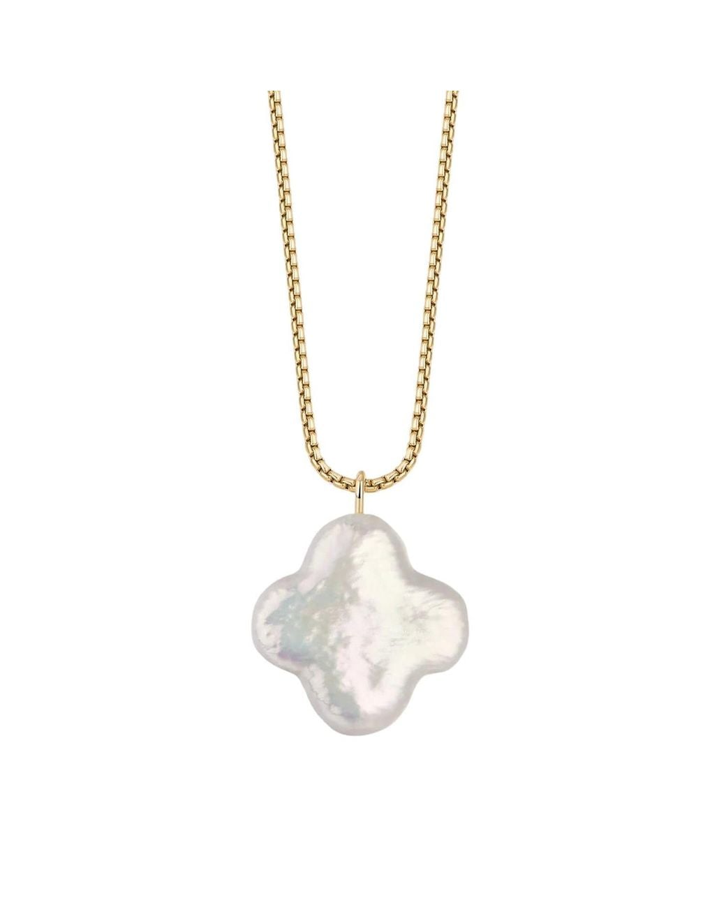 Katy Faye Metallic Anaïs Pearl Necklace