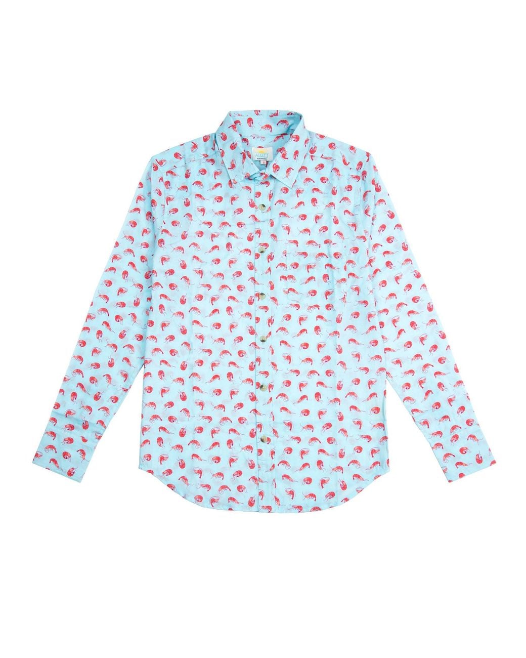 ALOFT Blue Shrimp Beach Shirt for men