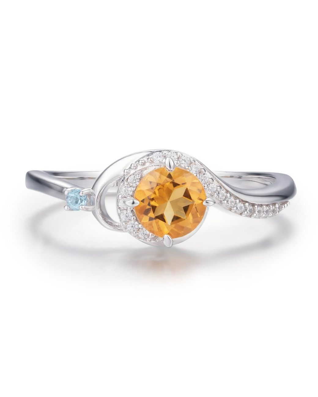Azura Jewelry New York White Ring Of Air Vermeil
