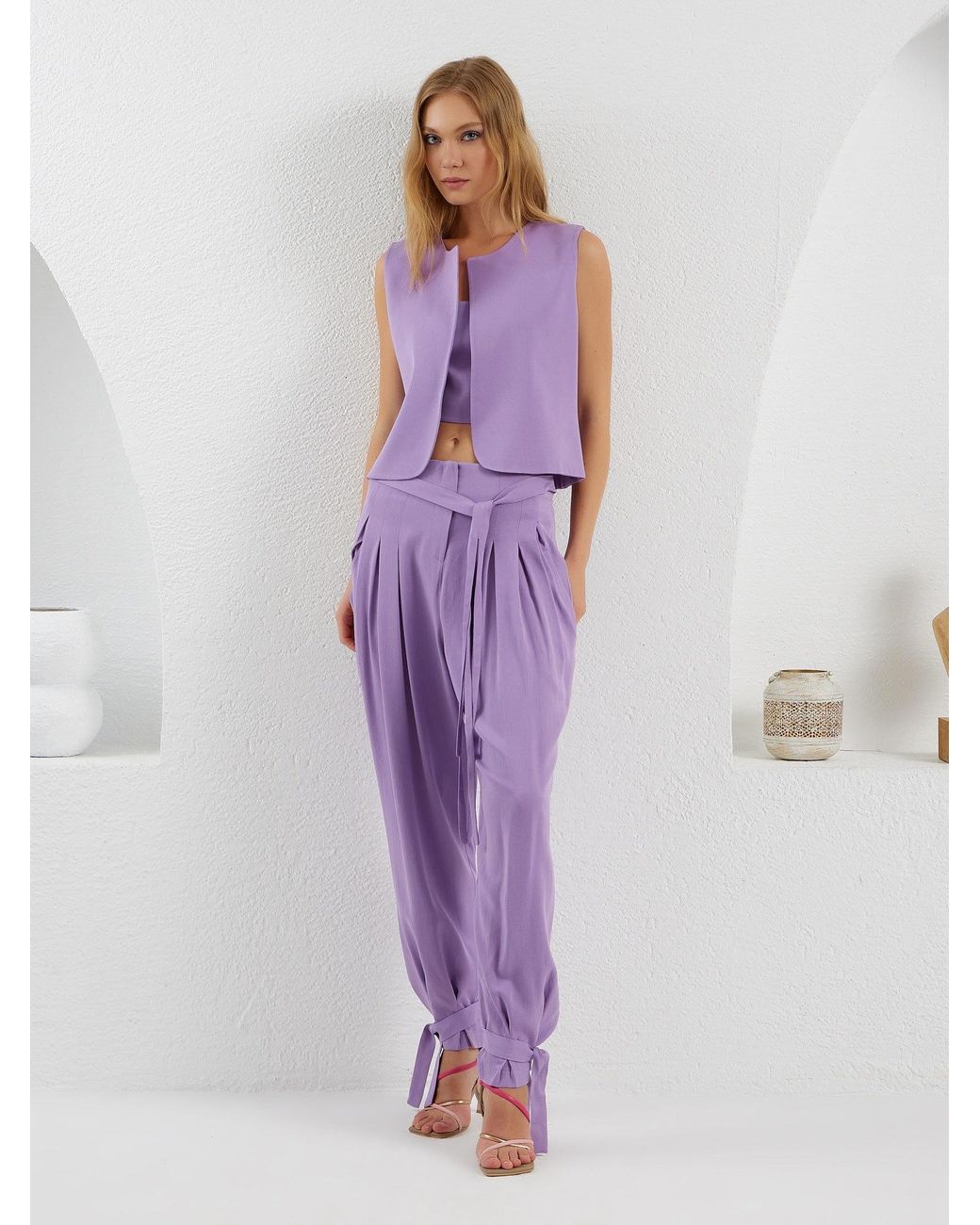 Lumina Eligma Purple The Arabesque Pants Ensemble